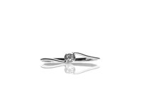 Anello Promesse Donna in Oro bianco Diamante 0.03 Ct TH6A - TH6A